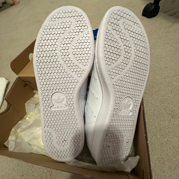Adidas Stan Smith – White/Green – Men’s 9.5 (Worn Once) - Picture 9 of 10